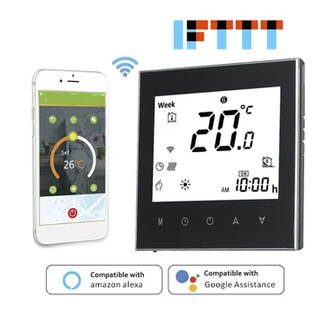 

Digital thermostat with WiFi Connection & Voice Control touch screen AC 95-240V 5A for all water heating systems thermostat