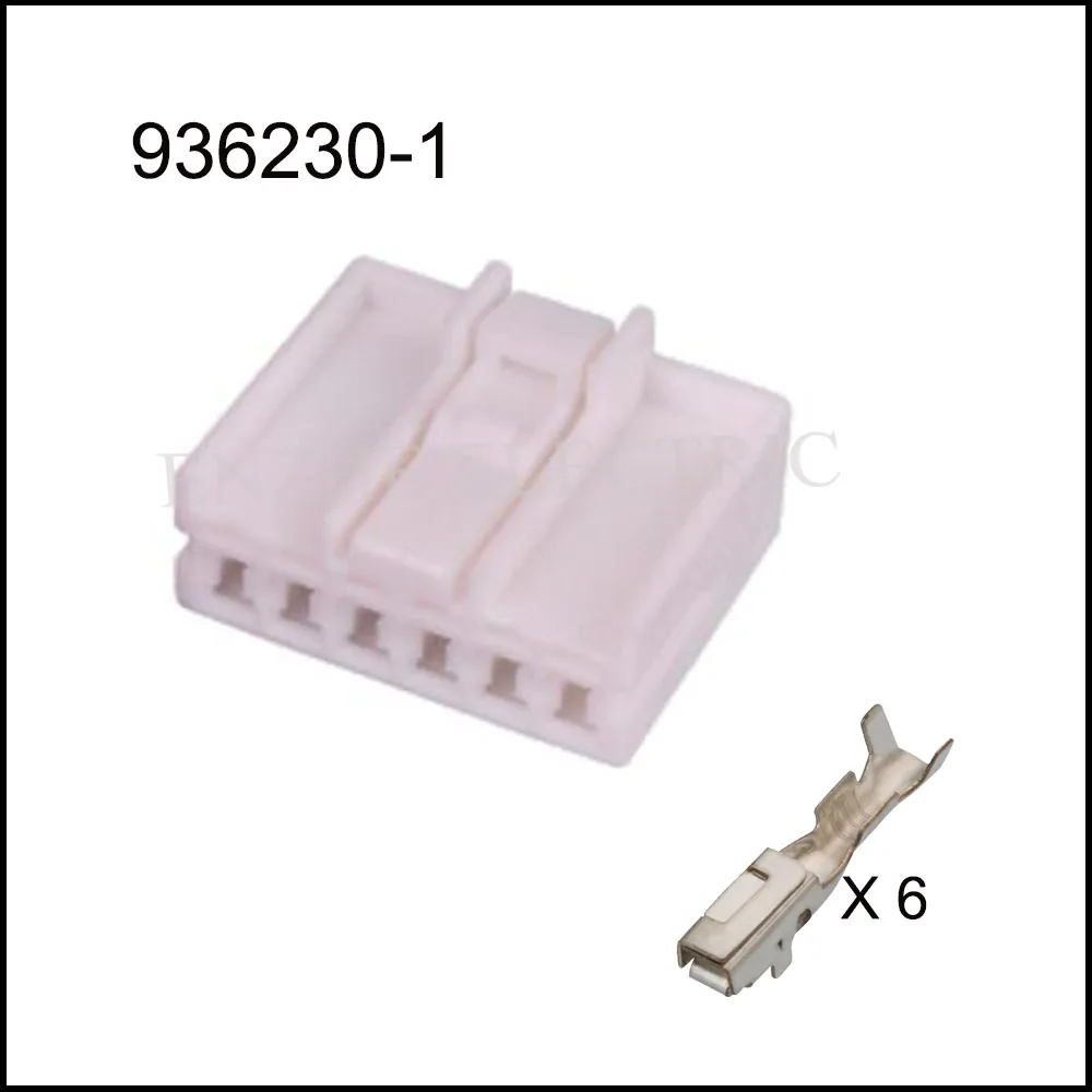 

100SET 936240-1/936230-1 car wire Female cable Waterproof sheath 6 pin connector automotive Plug socket include terminals seal