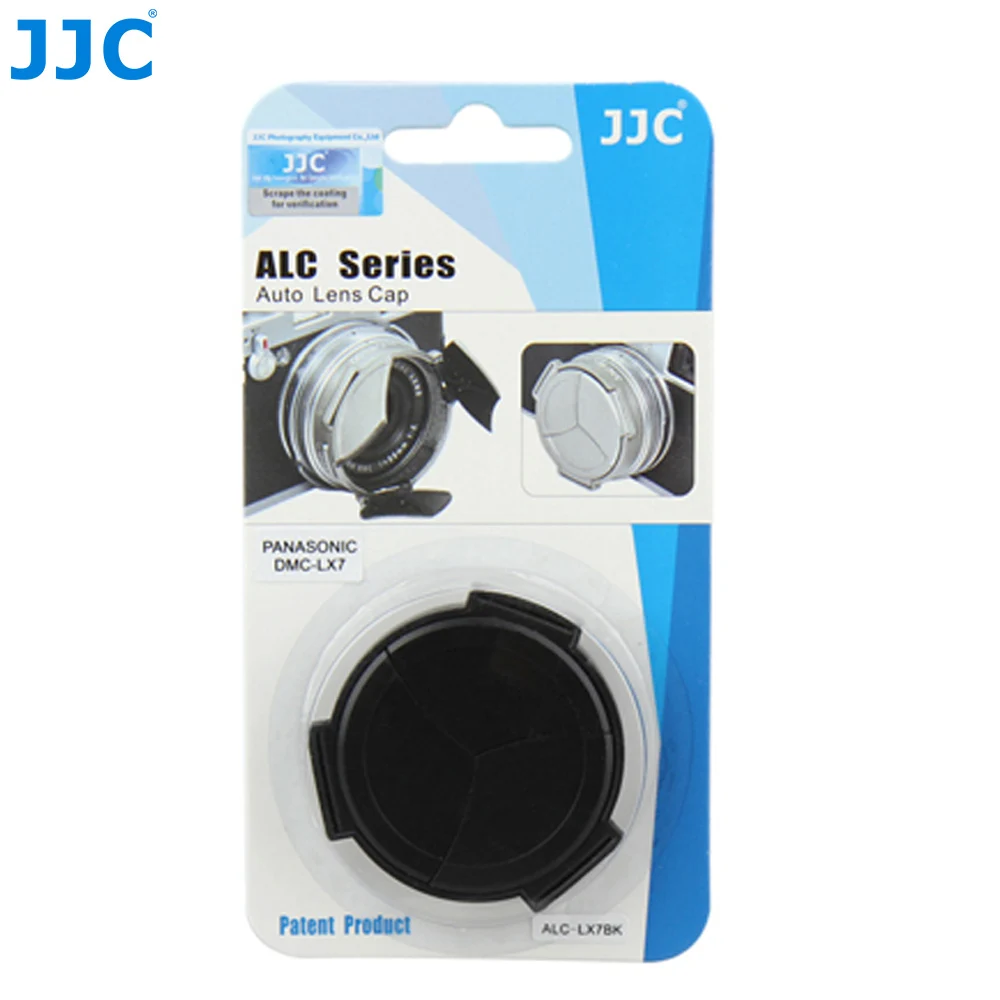 JJC Camera Auto Lens Cap for PANASONIC DMC-LX7/Leica D-Lux6 Black