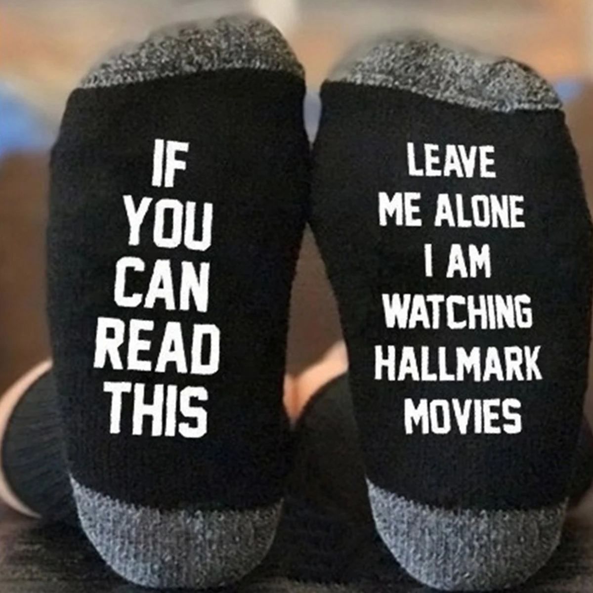 1 пара носков с надписью «Hallmark Movies»; модная Рождественская надпись; женские зимние теплые носки с принтом; подарки