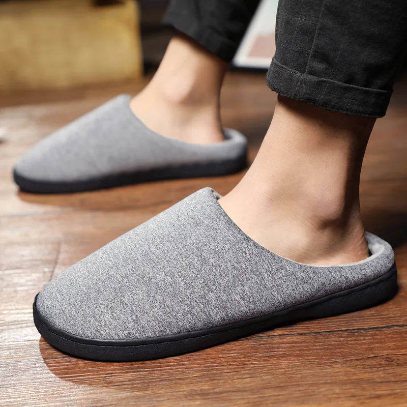 

Extra Large 45 MEN'S SHOES Winter 46 Cotton Slippers Men 47 Widened Extra-large No. Household Casual Warm Furry Cotton-padded Sh
