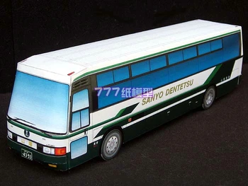 

1:50 1:35 Japanese Bus 13 Paper Model Tourist City Sightseeing Service Bus 3D Paper Model Children Adult Educational Toys