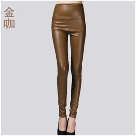 workout leggings 2020 PU High-waisted elastic leggings Black autumn winter new fashion fitting skinny leggings pants women spanx faux leather leggings Leggings