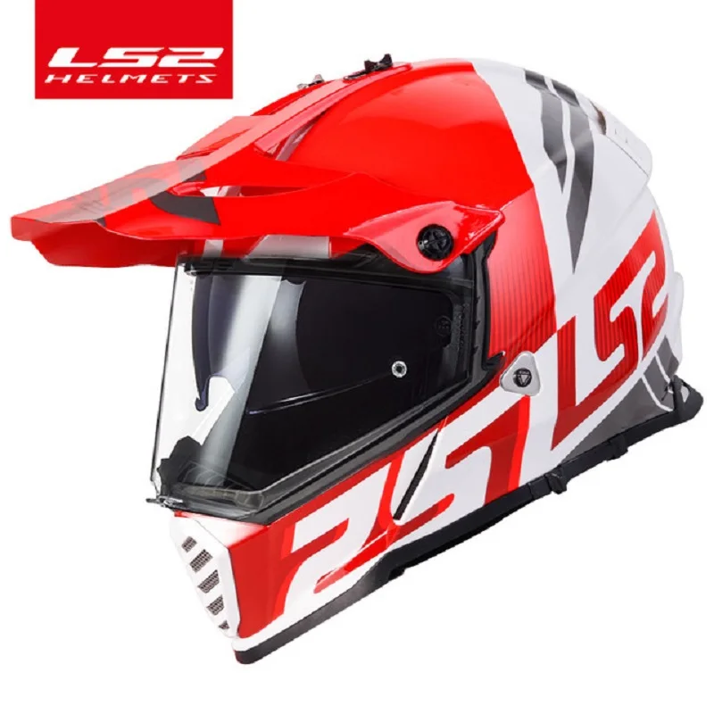 Ls2 Pioneer Evo Helmet | Motorcycle Helmets | Motocross Helmet - Mx436 Dual Shield Aliexpress