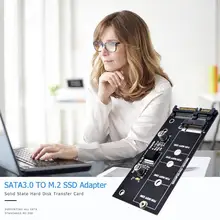 SATA 3,0 22 Pin to M.2 SSD адаптер 6Gpbs SATA to KEY B-M NGFF конвертер карта керамический фильтр конденсатор Стабильная производительность
