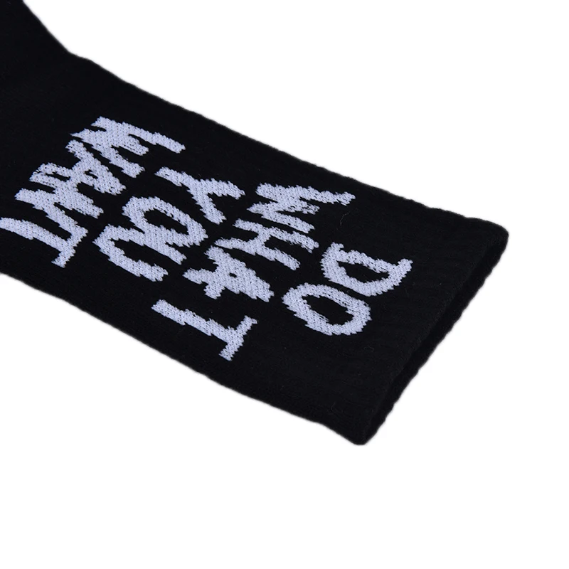 Корейские уличные носки для скейтеров с буквенным принтом Halajuku в стиле хип-хоп, чулочно-носочные изделия для мужчин, черные, Белые Повседневные хлопковые короткие зимние носки