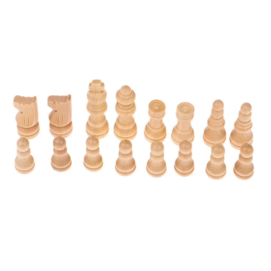 16Pcs Backgammon Draughts Chess Game Props Chessman 48mm King for Party Toys Chess Games
