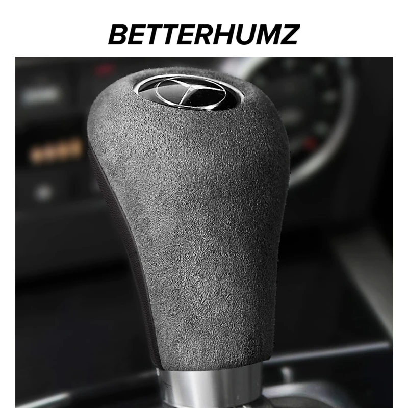 BETTERHUMZ Алькантара ручка переключения рулевого механизма автомобиля чехол для