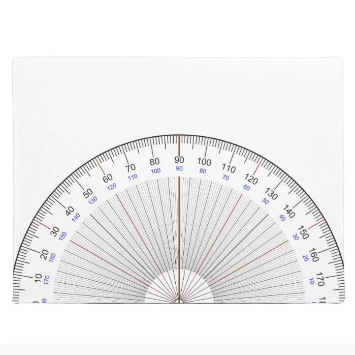 

Funny Cool Protractor Welcome Doormat Novelty Math School White Protractor Door Mat Nerd Rubber Rug Carpet for Teacher Decor