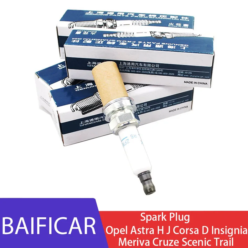 Набор свечей зажигания Baificar 55564763 для Opel Astra H J Corsa D Insignia Meriva Chevrolet Cruze Scenic Trail 4 шт. |