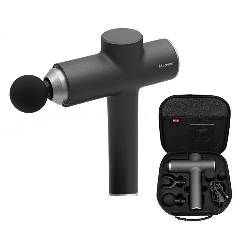 Meavon Massage Gun Smart Double Mode Muscle Vibration Relaxer Electric Massager Yoga Fitness