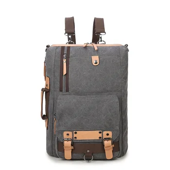 

Canvas backpack casual men's bag simple fashion portable multifunctional travel Korean computer backpack