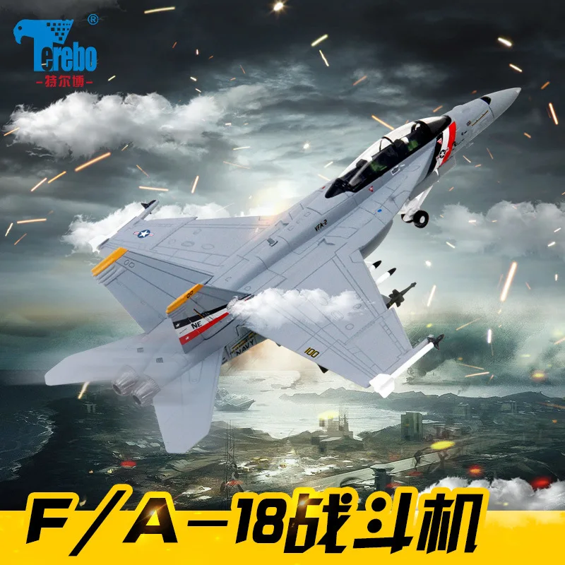 

Terebo 1:100 American Hornet F/A-18F alloy aircraft model military decoration collection gift