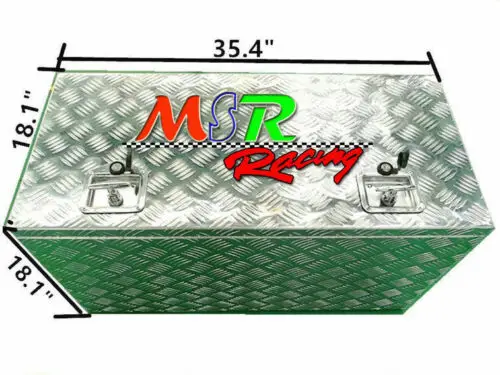 3" × 18" × 1" Алюминиевый пикап багажник кровать Camper ящик для инструментов сумка для хранения+ замок