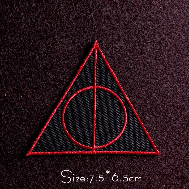 Buy Deathly Hallows Patch Embroidered Patches For Clothing Punk