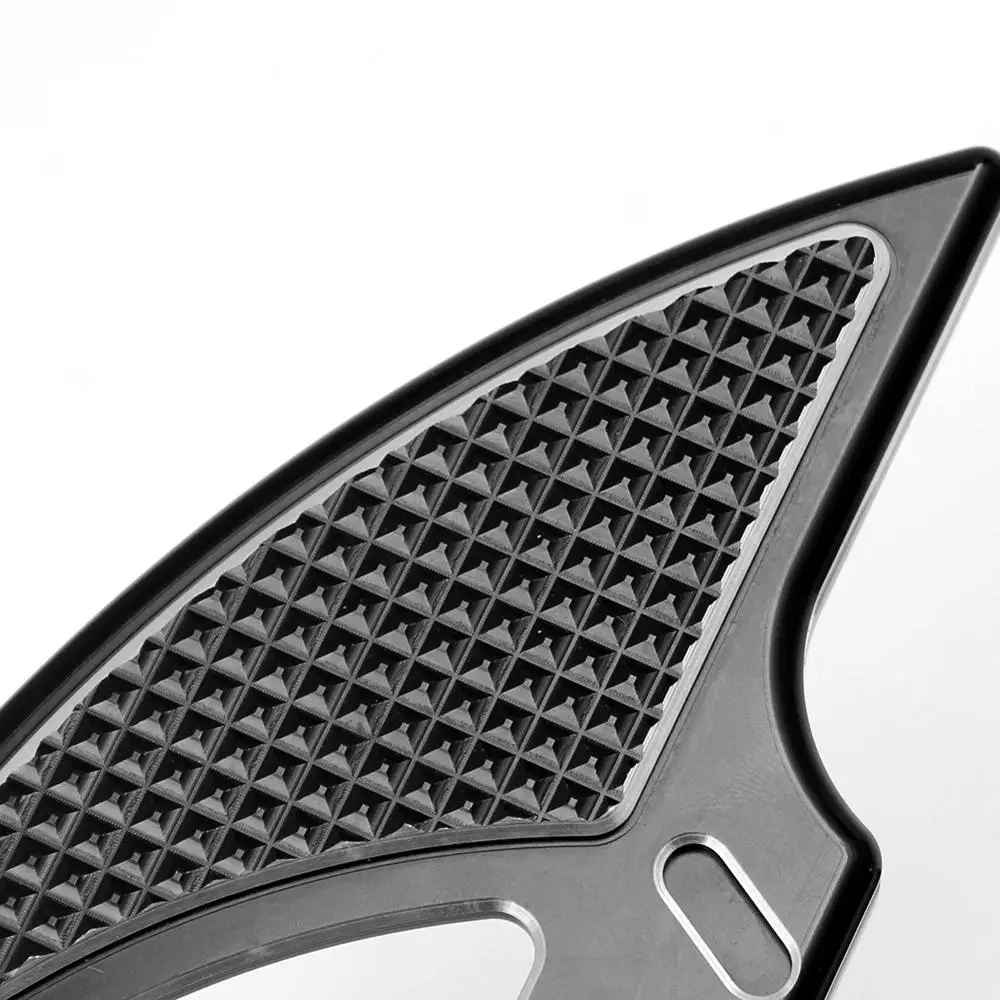 Черный CNC мотоцикл подножки драйвер мужское крепление Floorboard подножка подходит для Harley Dyna Touring Softail FLH FLD