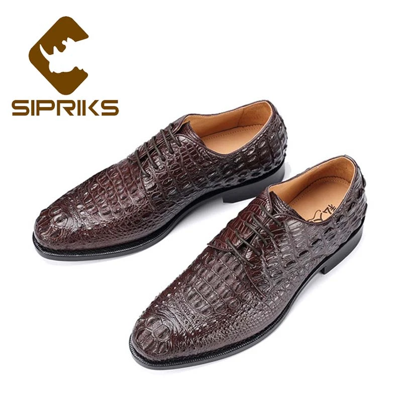 crocodile skin dress shoes