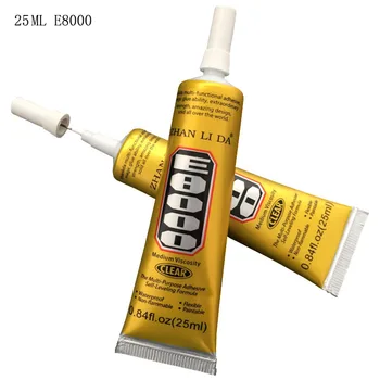

1 pc 25ml E8000 Glue Mobile Phone Touch Screen Superglue E8000 Adhesive Telephone Glass Glue Repair Point Diamond Jewelry Glue