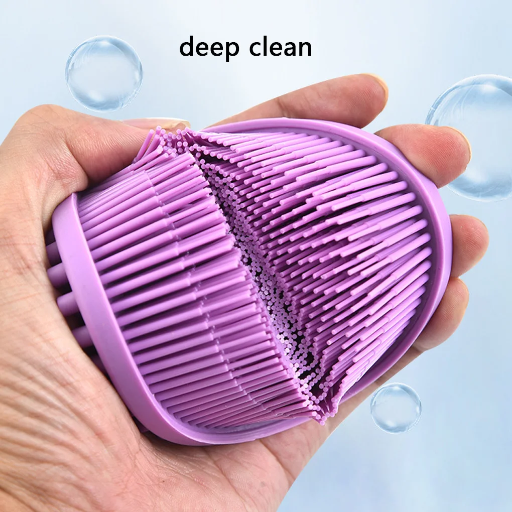 Soft Silicone Body Brush Wash Bath Shower Exfoliating Skin Fit For Baby Bath Shampoo Facial Massage Brush Supplies Dropship 3