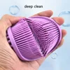 Soft Silicone Body Brush Wash Bath Shower Exfoliating Skin Fit For Baby Bath Shampoo Facial Massage Brush Supplies Dropship 3