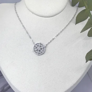 

Original classic snowflake Necklaces For Women 2019 New 925 Sterling Silver Jewelry charm Gift for women Wedding
