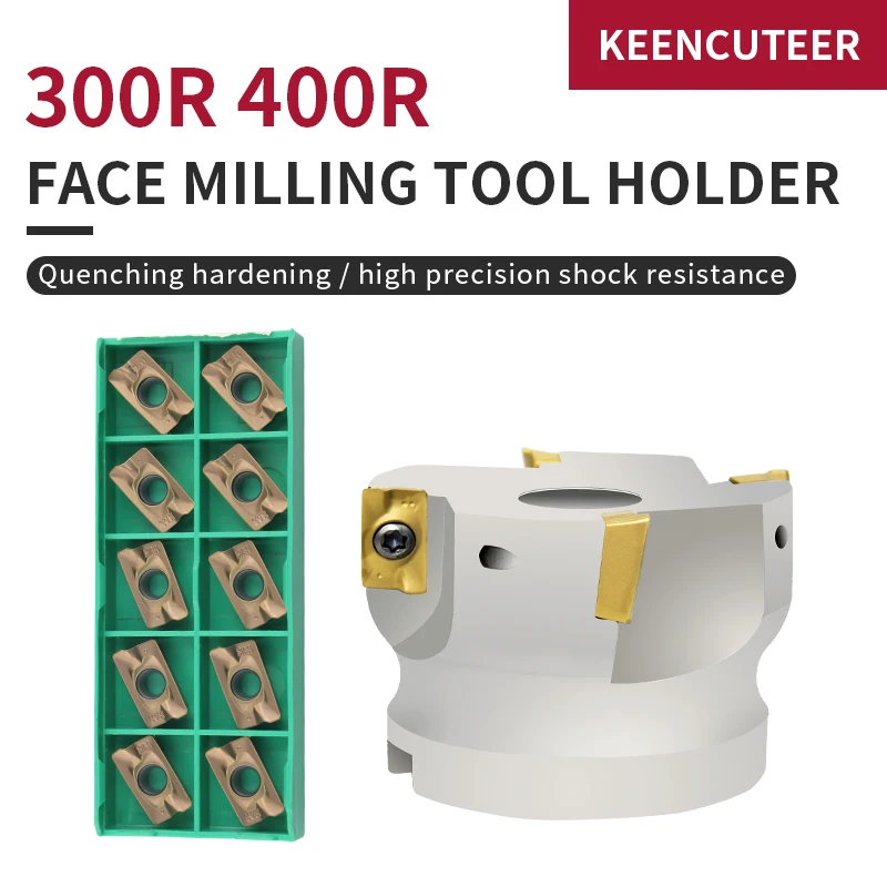 Porte-fraise R8 FMB32 Avec Extension 400R-100-32-6T + 10 Inserts APMT1604 – Fraisage Acier