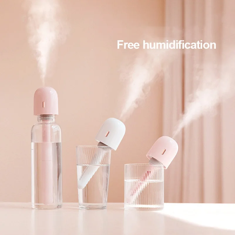 

100ML Portable Mini Magic Wand Humidifier USB Ultrasonic Nano Spray Cool Mist Maker Home Office Silent Car Air Purifier Fogger