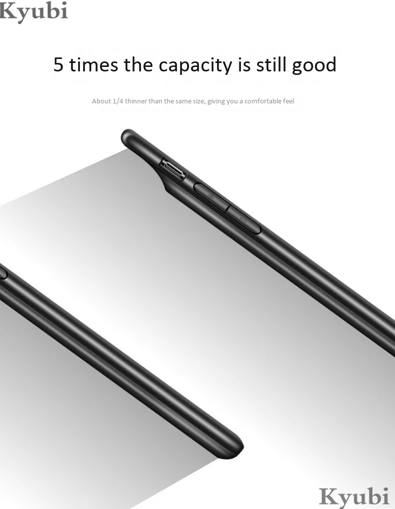 5000 мАч портативное зарядное устройство чехол для iphone 6 6s 7 8 plus ультра тонкая Внешняя беспроводная зарядка для iphone 6 6s 7 8 plus
