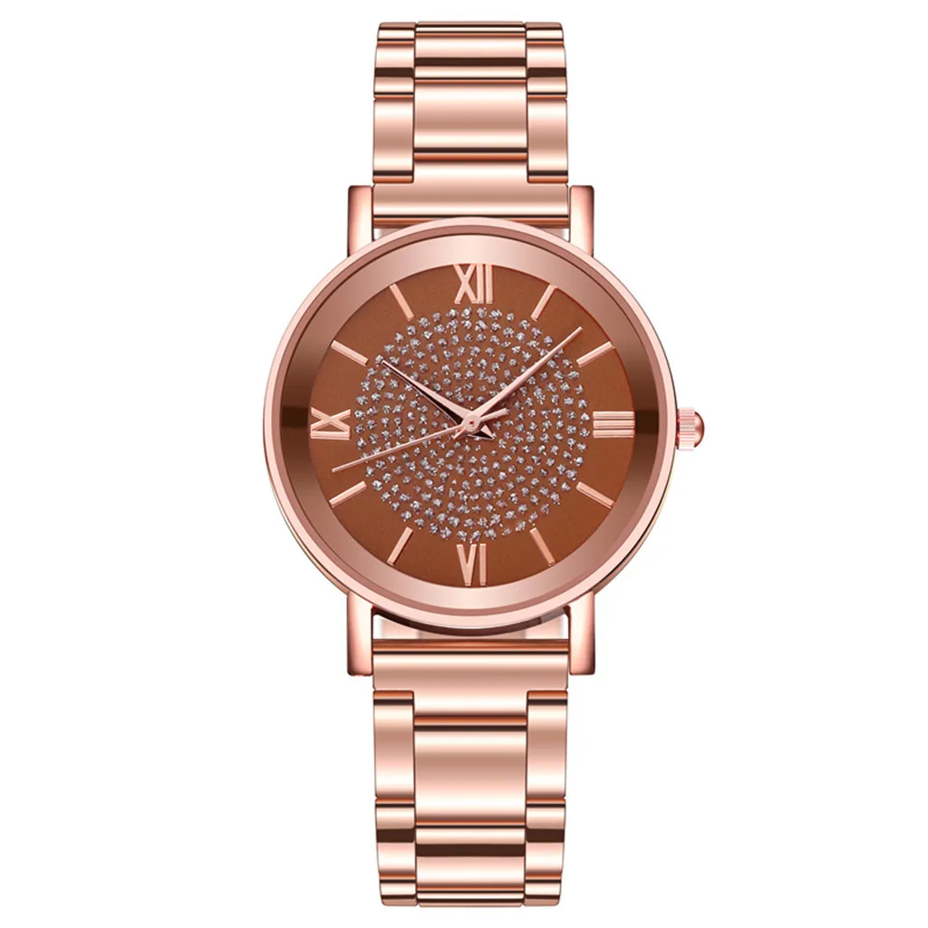 Женские часы из нержавеющей стали женские montre femme 2019 циферблат повседневные @