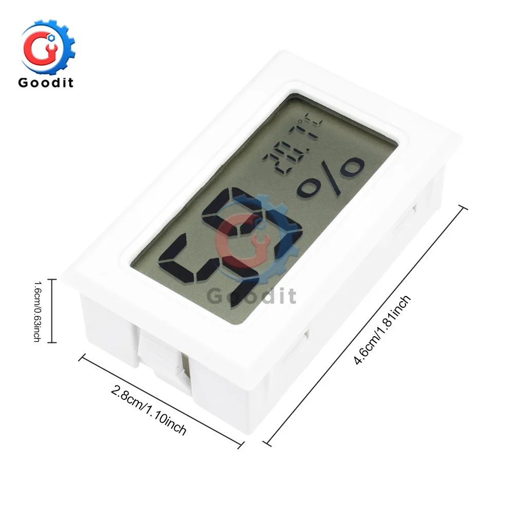 Мини ЖК-цифровой гигрометр термометр для холодильника тестер морозильника датчик измерителя температуры и влажности термограф для домашних животных авто