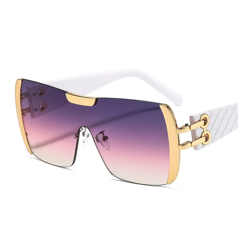 D&T 2021 New Fashion Sunglasses Women Men Brand Designer Gradients Lens Alloy PC Frame Luxury Hot Selling Quality Square Leopard big sunglasses Sunglasses