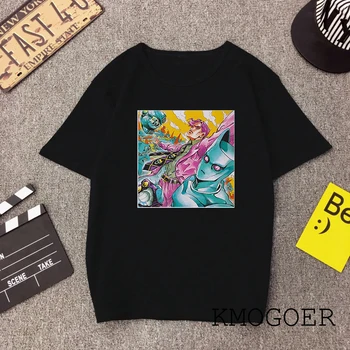 

Showtly Cool Men/Women T shirt Jojo Bizarre Graphic Print Adventure Cool Japanese Anime Style Soft Plus-Size Cool Tee Top