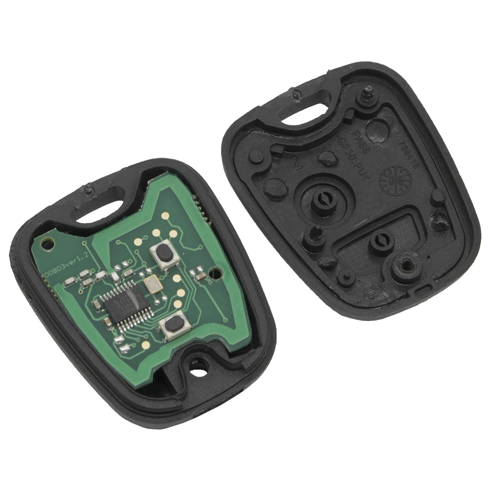 WhatsKey 2 кнопки 433 Мгц дистанционный Автомобильный ключ для Peugeot 307 407 Partner Citroen C1 C2 C3