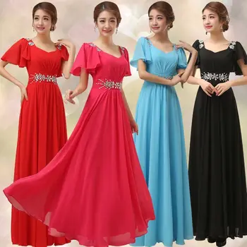 

BGW Sexy V Neck A Line Chiffon Pleat Mother Of The Bride Dress Short Sleeves Four Colors 2020 Mom Dress For Wedding Party Zipper