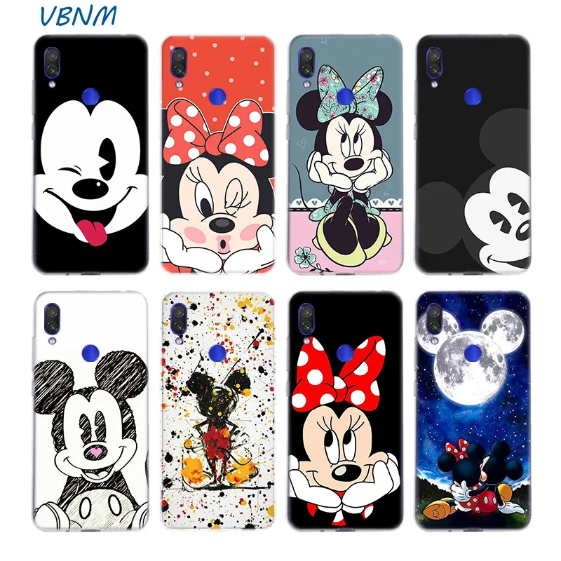 

Mickey Minnie Cartoon Heart Silicone Case For Xiaomi Redmi Note 7 6 Pro 5 4 4X K20 7A S2 A1 A2 5A 6A Y3 Xiomi A3 9T 9 SE F1 S2