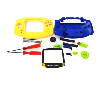 

New yellow and blue shell color buttons FOR GBA game shell replacement case set
