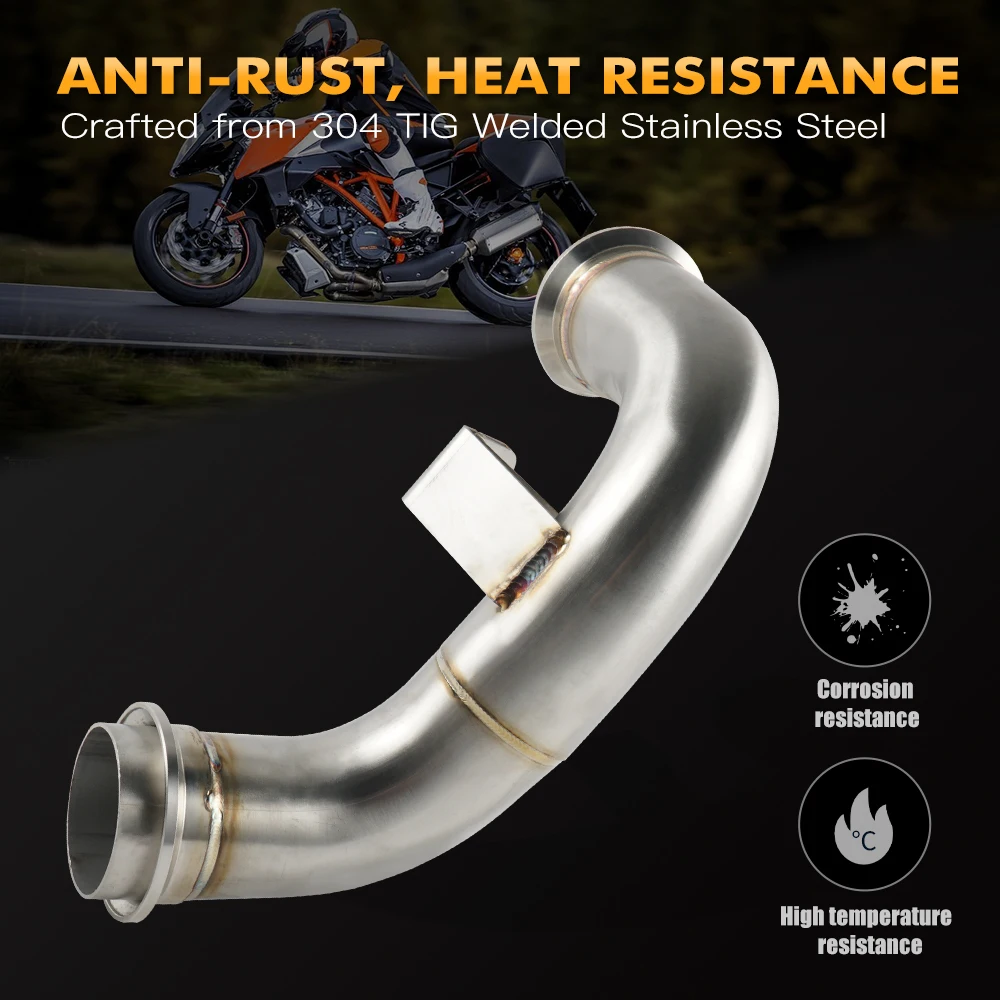 Motorcycle Exhaust Link Pipe For KTM 790 Adventure / R 2019-2021 2020 790 Adventure Decat Pipe Exhaust Catalyst Delete Pipe