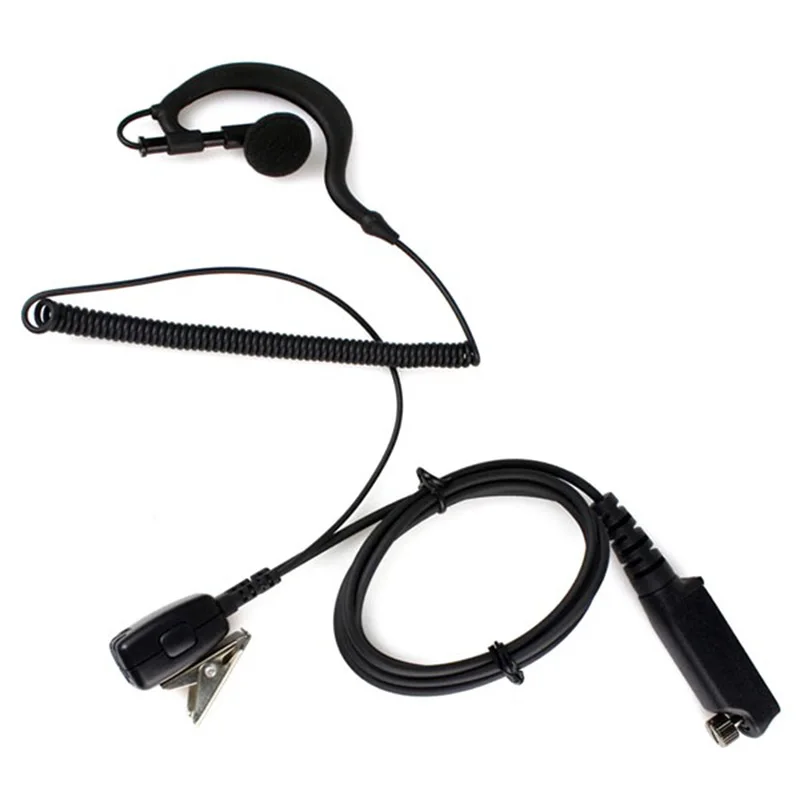 

PTT MIC G Shape Earpiece Headset for Sepura STP8000 Walkie Talkie Ham Radio Hf Transceiver Handy C1035A