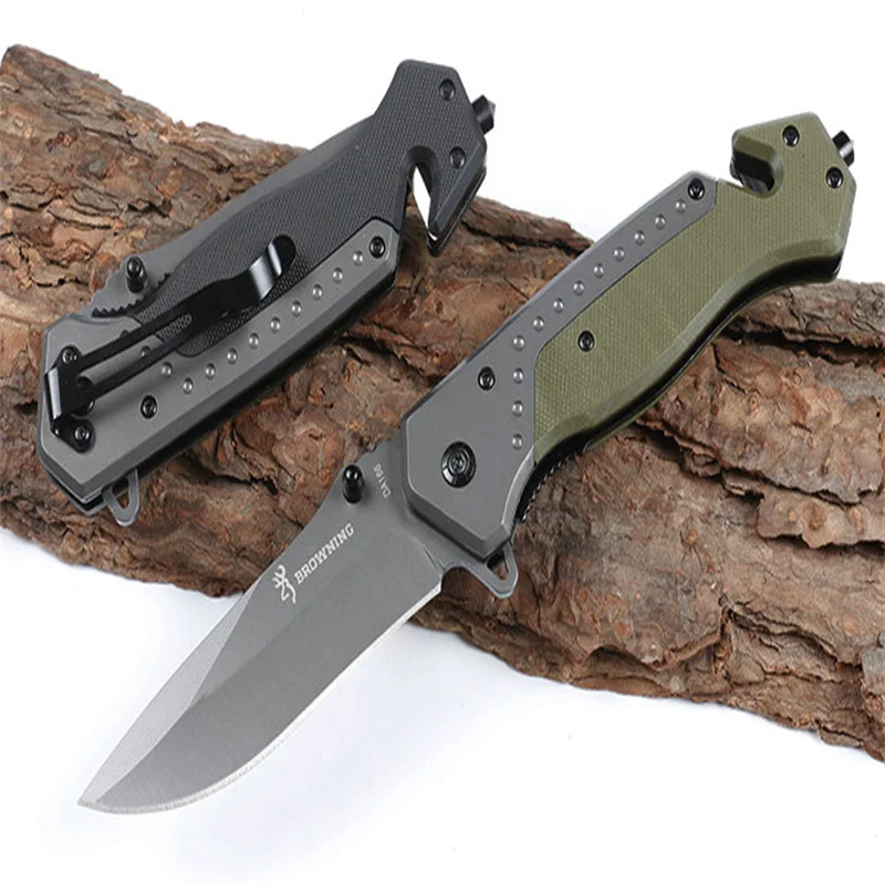 Складной нож Browning DA166 быстрооткрывающийся (два цвета) острый клинок 3Cr13 G10 Hnadle для