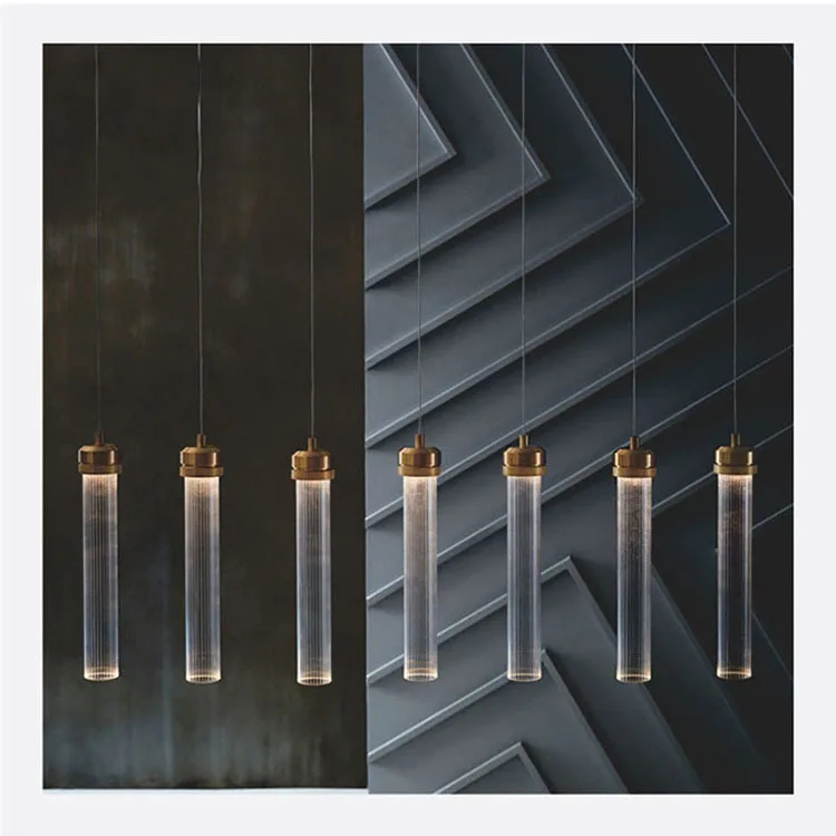 Moderno de Vidro Longo Luzes Pingente Hanglamp Gota Lâmpada Restaurante Barra Escada Lâmpadas Única Cabeça Pós Led 2 Lâmpada led de vidro longa moderna, luminária