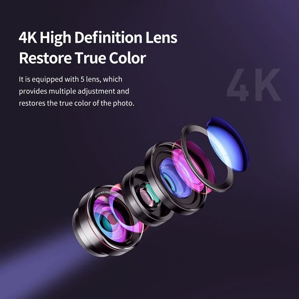 ROCK Phone Lens Kit 0.6x Супер широкоугольный 15x Супер Макро объектив рыбий глаз HD линзы камеры для iPhone 6S 7 Xiaomi больше мобильного телефона