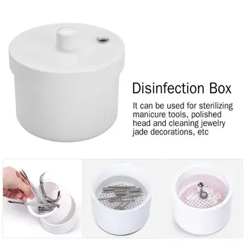 

Disinfection Round Box Sterilizer Pot Clean Jar for Nail Art Metal Tools Manicure Accessories Nail Art Equipment