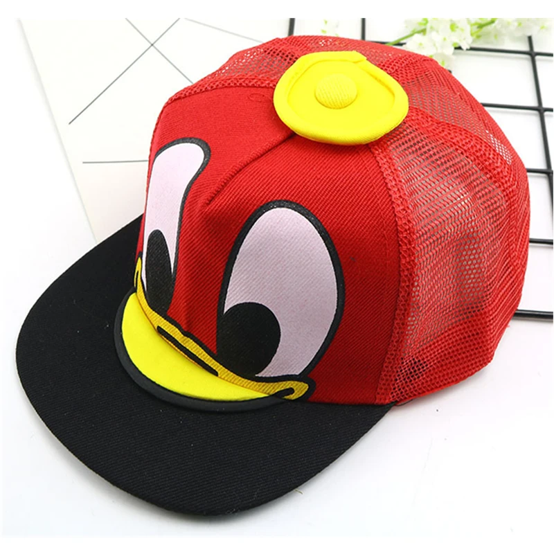 Милая утка мультфильм gorras детей ребенка бейсбольной кепки шляпы для мальчиков и девочек хип-хоп шляпа дети snapback кепки casquette Косплей вечерние подарки