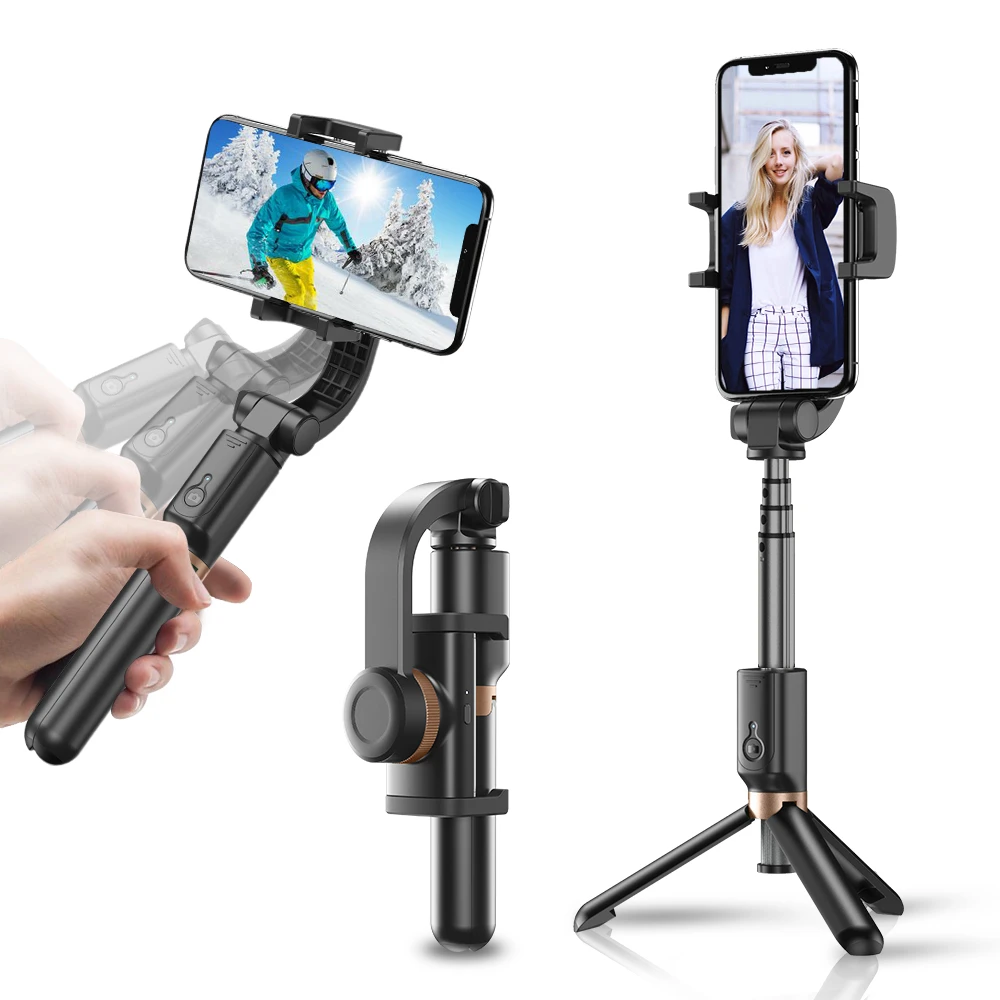 Apexel 4 In 1 Selfie Stick Smartphone Camera Stabilizer Live Support 360 Rotation Live Vlog Handheld Pocket For Phone Dslr Gopro Tripod Heads Aliexpress