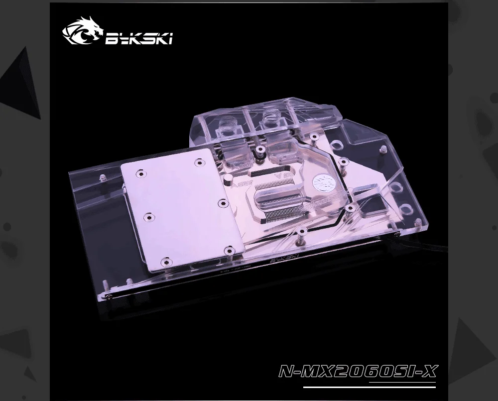 Bykski N-MX2060SI-X, Full Cover Graphics Card Water Cooling Block, For Maxsun RTX2060 Si 6G V0, E-sports  