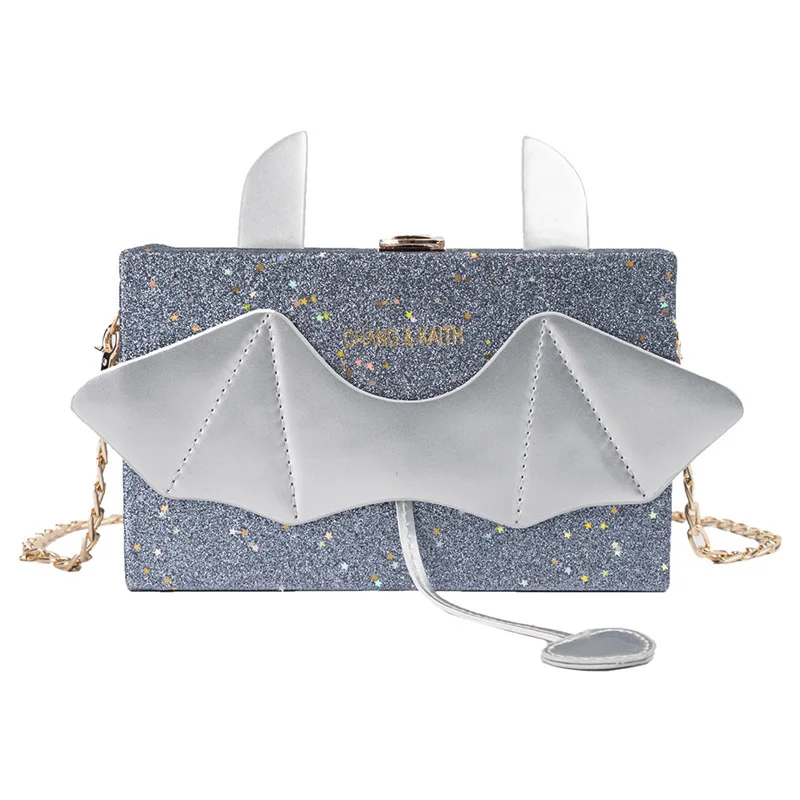 

Mi WOMEN'S Bag 2018 New Style One-Shoulder Chain Square Sling Bag Bat Bright Surface Box Bag Simple Box Bag Shoulder Bag
