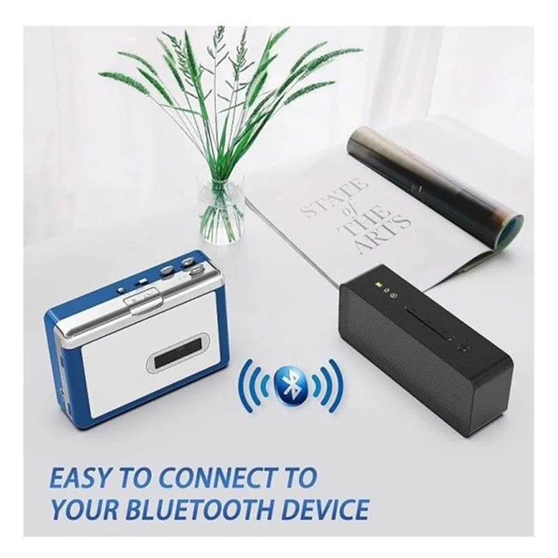 Portable Personal Walkman Bluetooth Cassette Player ezcap215 Transmit Retro Tape Music