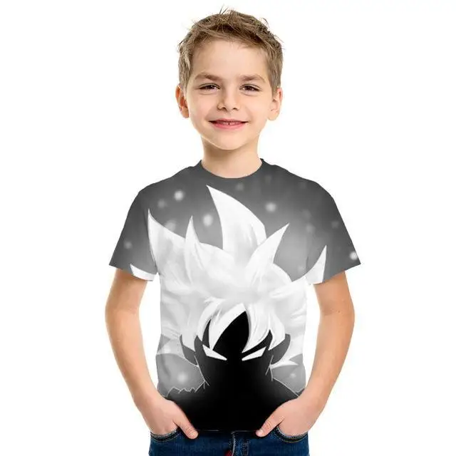 Dragon Ball Z Goku Saiyan/Shenlong patrn Dragon Ball анимацин nios camiseta nios Топы camiseta hombres nias camiseta Прямая поставка - Цвет: PT-262