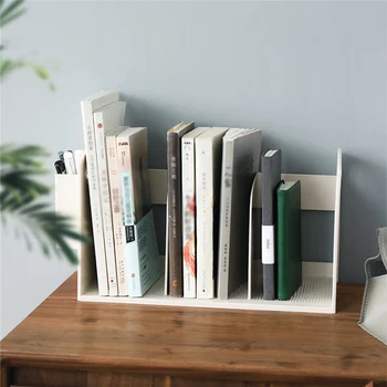 

Desktop storage rack plastic bookshelf office file management stand study dormitory desk book book storage rack 30O14