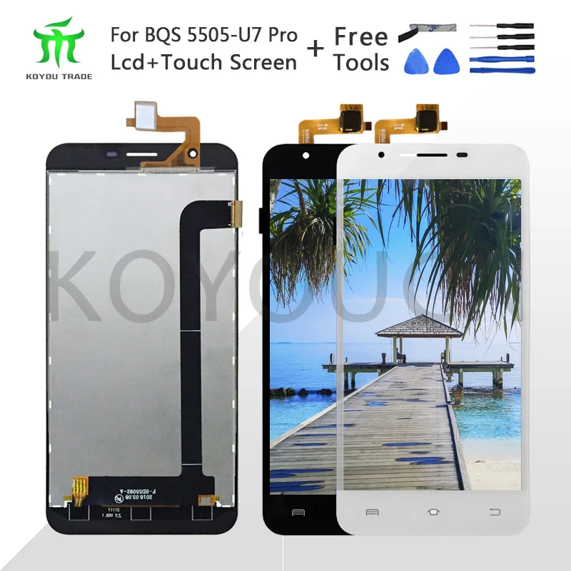

For BQ Mobile BQS-5505 Amsterdam BQS5505 BQS 5505 LCD Display+TouchScreen,Screen Digitizer Assembly Repair Part+tools